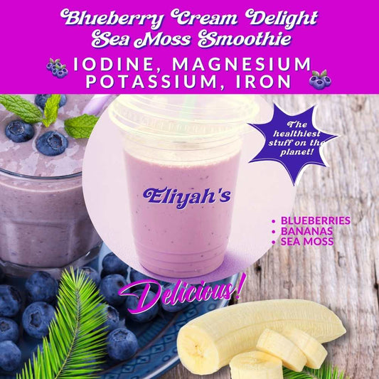 Blueberry Cream Delight Sea Moss Smoothie