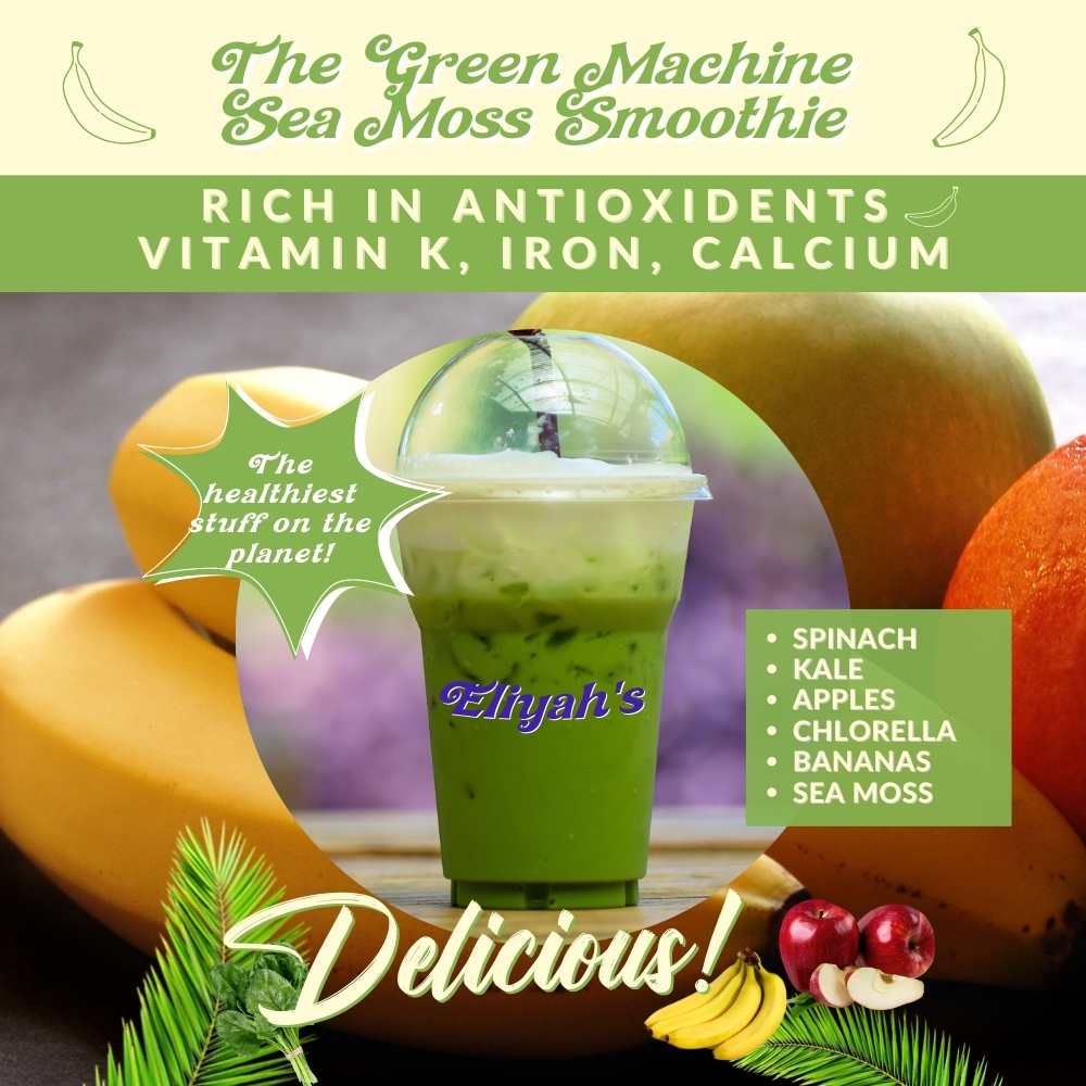 The Green Machine Sea Moss Smoothie